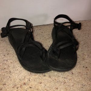 Black multi strapped size 11 Chaco